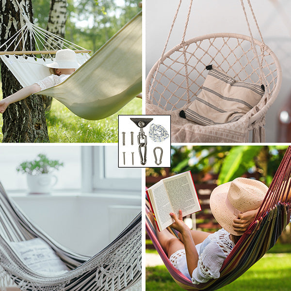 Plafond haak voor het bevestigen van een hangmat of schommel belastbaar tot 300 kg