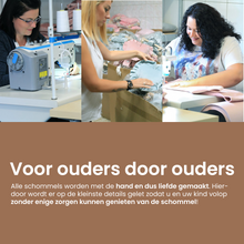 Afbeelding in Gallery-weergave laden, Luxe 3 in 1 beige/bruine meegroei babyschommel en Kinderschommel