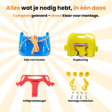 Afbeelding in Gallery-weergave laden, Trendmix Meegroei Schommel 3-in-1 Voor Baby, Peuter &amp; Kleuter – Veilig Met Verstelbare Banden – Voor Binnen &amp; Buiten Gebruik