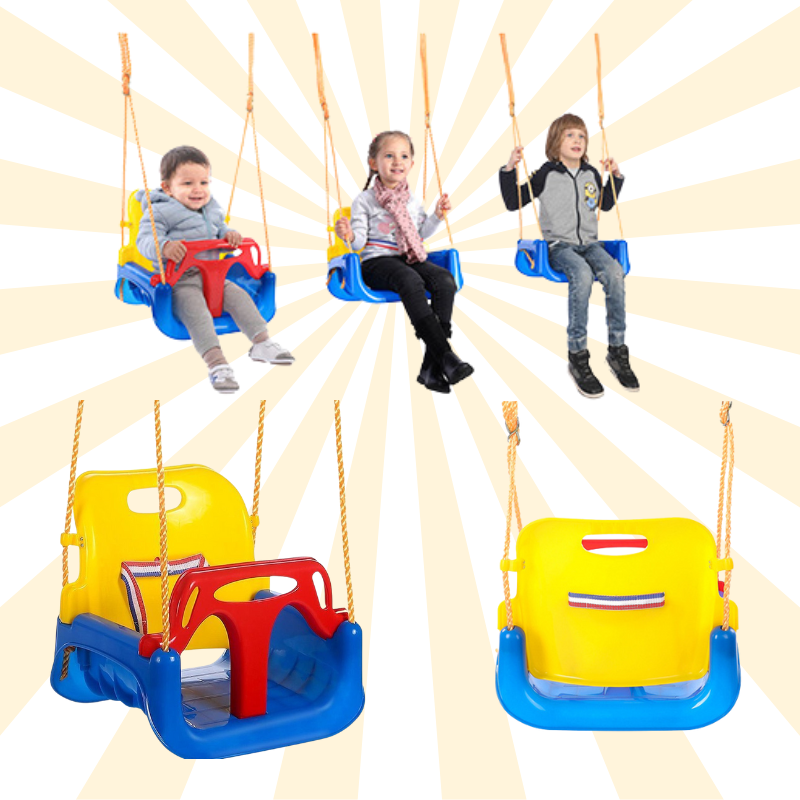 Trendmix Meegroei Schommel 3-in-1 Voor Baby, Peuter & Kleuter – Veilig Met Verstelbare Banden – Voor Binnen & Buiten Gebruik