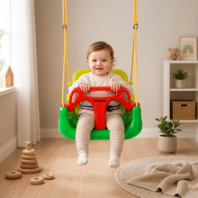 Afbeelding in Gallery-weergave laden, Trendmix Meegroei Schommel 3-in-1 Groen Voor Baby, Peuter &amp; Kleuter – Veilig Met Verstelbare Banden – Voor Binnen &amp; Buiten Gebruik
