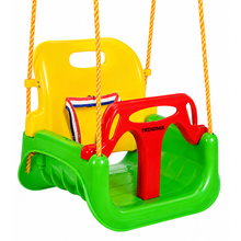 Afbeelding in Gallery-weergave laden, Trendmix Meegroei Schommel 3-in-1 Groen Voor Baby, Peuter &amp; Kleuter – Veilig Met Verstelbare Banden – Voor Binnen &amp; Buiten Gebruik