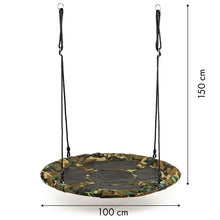 Afbeelding in Gallery-weergave laden, Nestschommel Buitenspeelgoed 100 cm legerprint tot 100kg voor kinderen en volwassenen