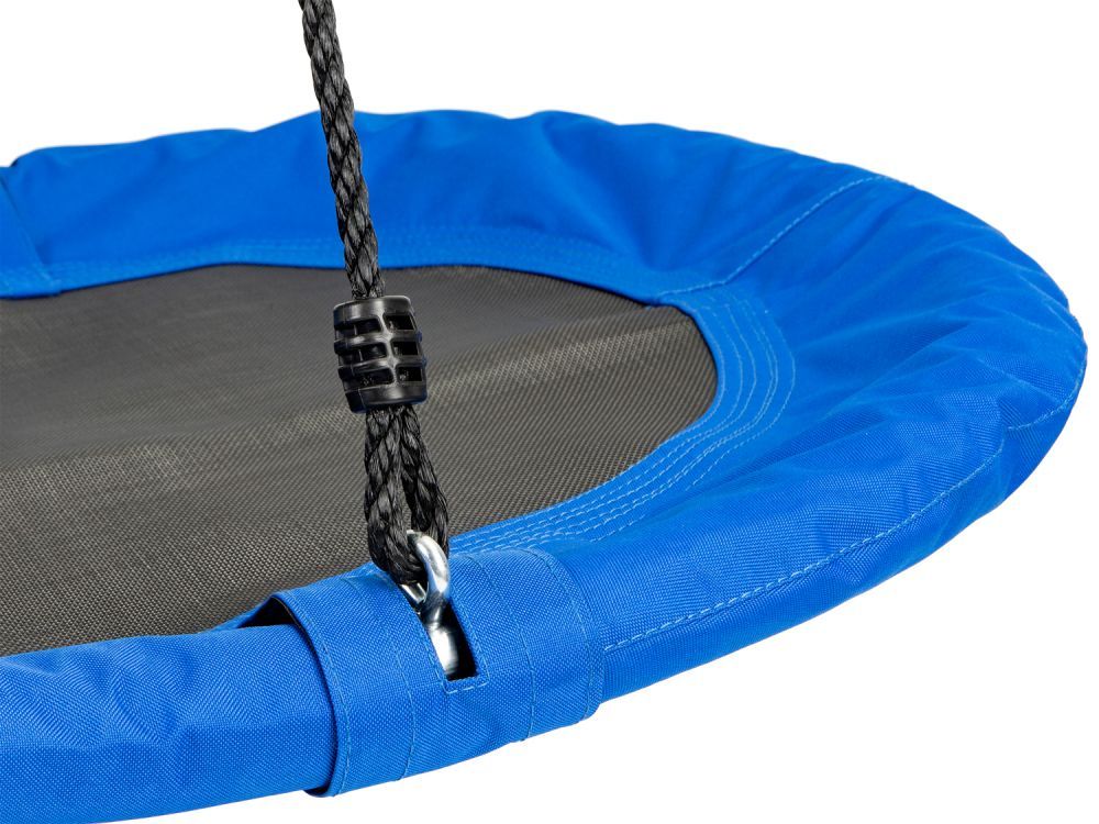 XXL ovalen nestschommel buitenspeelgoed blauw tot 100kg 165 x 70 x 150 cm voor kinderen en volwassenen