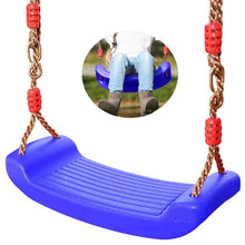 Afbeelding in Gallery-weergave laden, Tuinschommel voor kinderen / kinderschommel met touwen max 100kg blauw 44cm x 17cm
