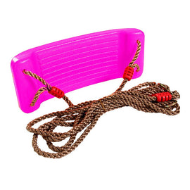 Tuinschommel voor kinderen / kinderschommel met touwen max 100kg roze 44cm x 17cm